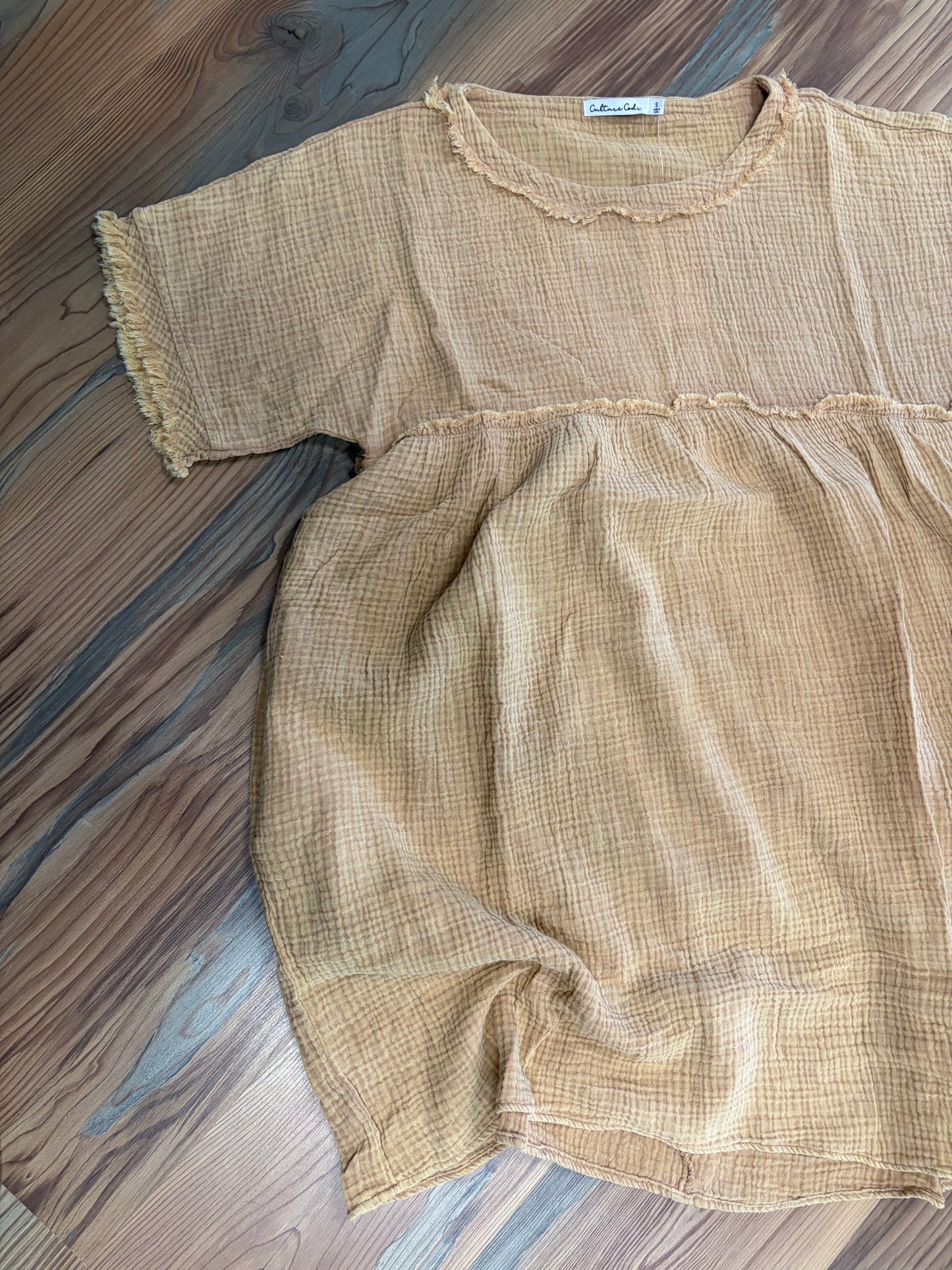 Iced Coffee Scoop Neck Dress