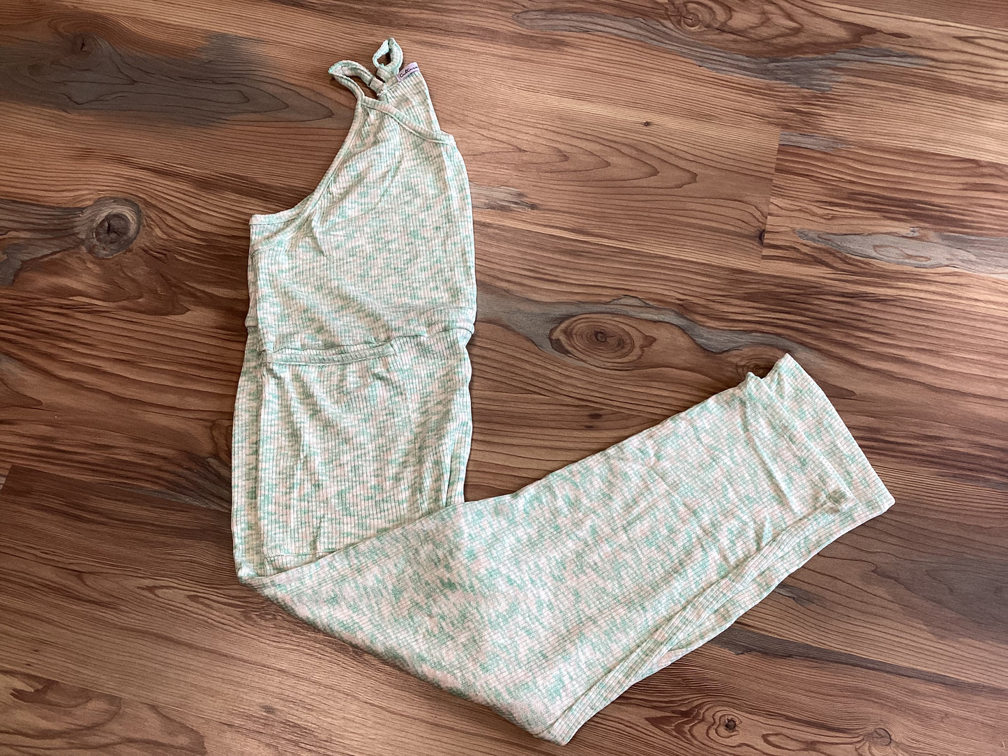 Mint Heathered Romper