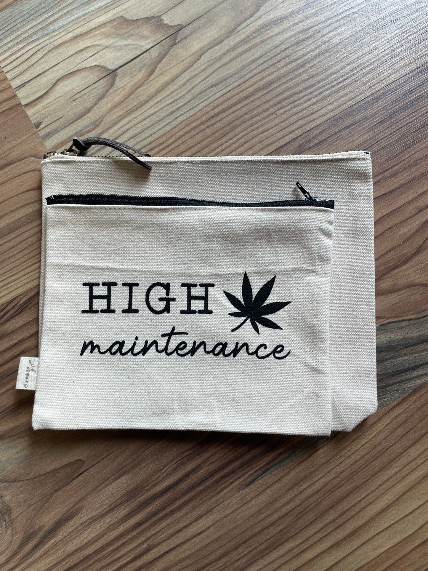 Canvas Saying Pouch