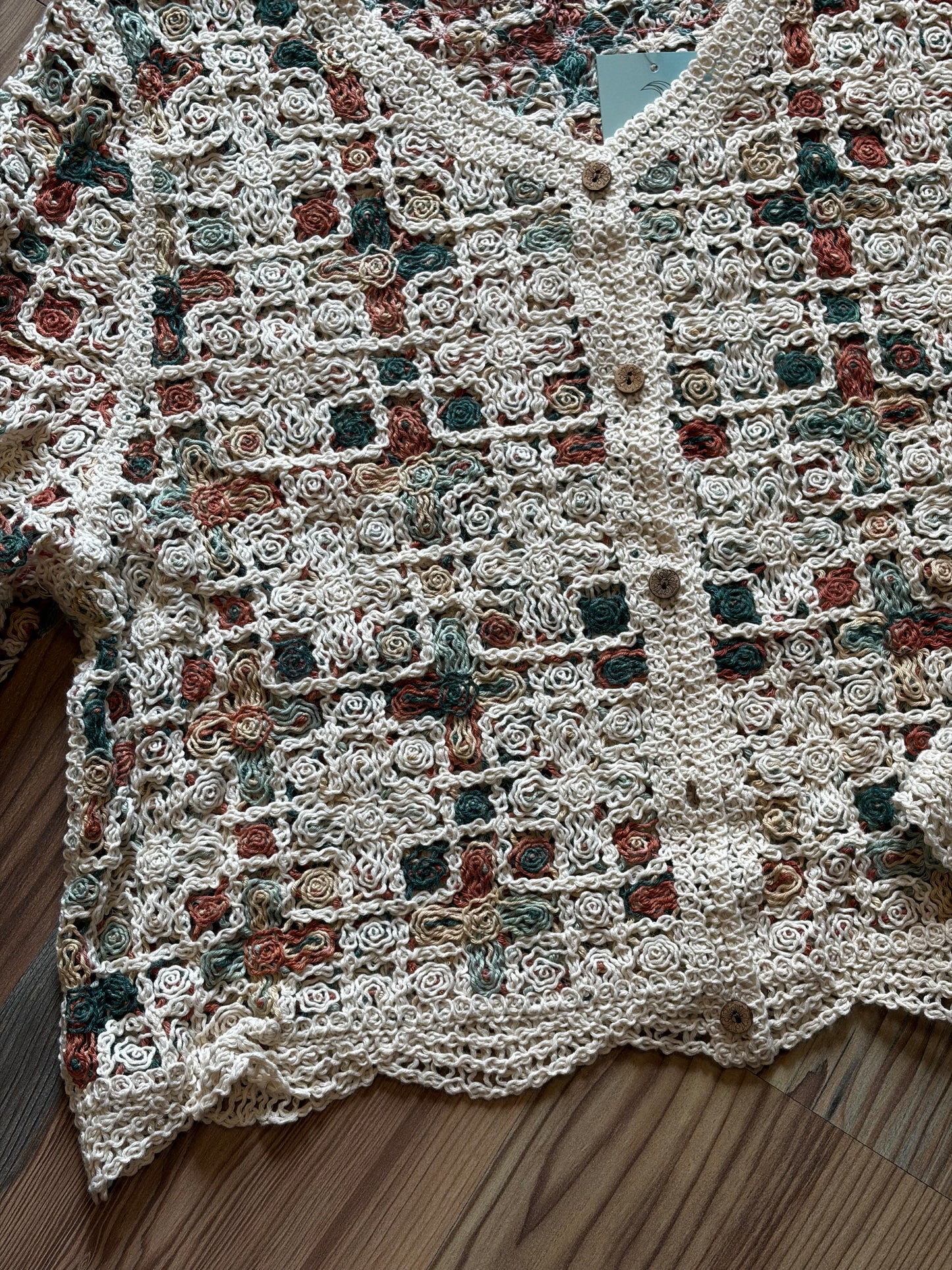 Autumn Cream Button Cardigan