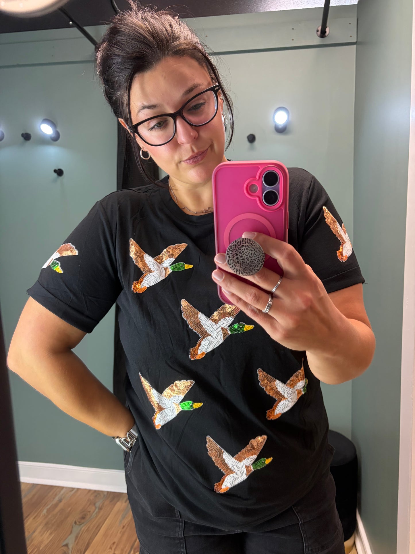 Sequin Mallard Short Sleeve