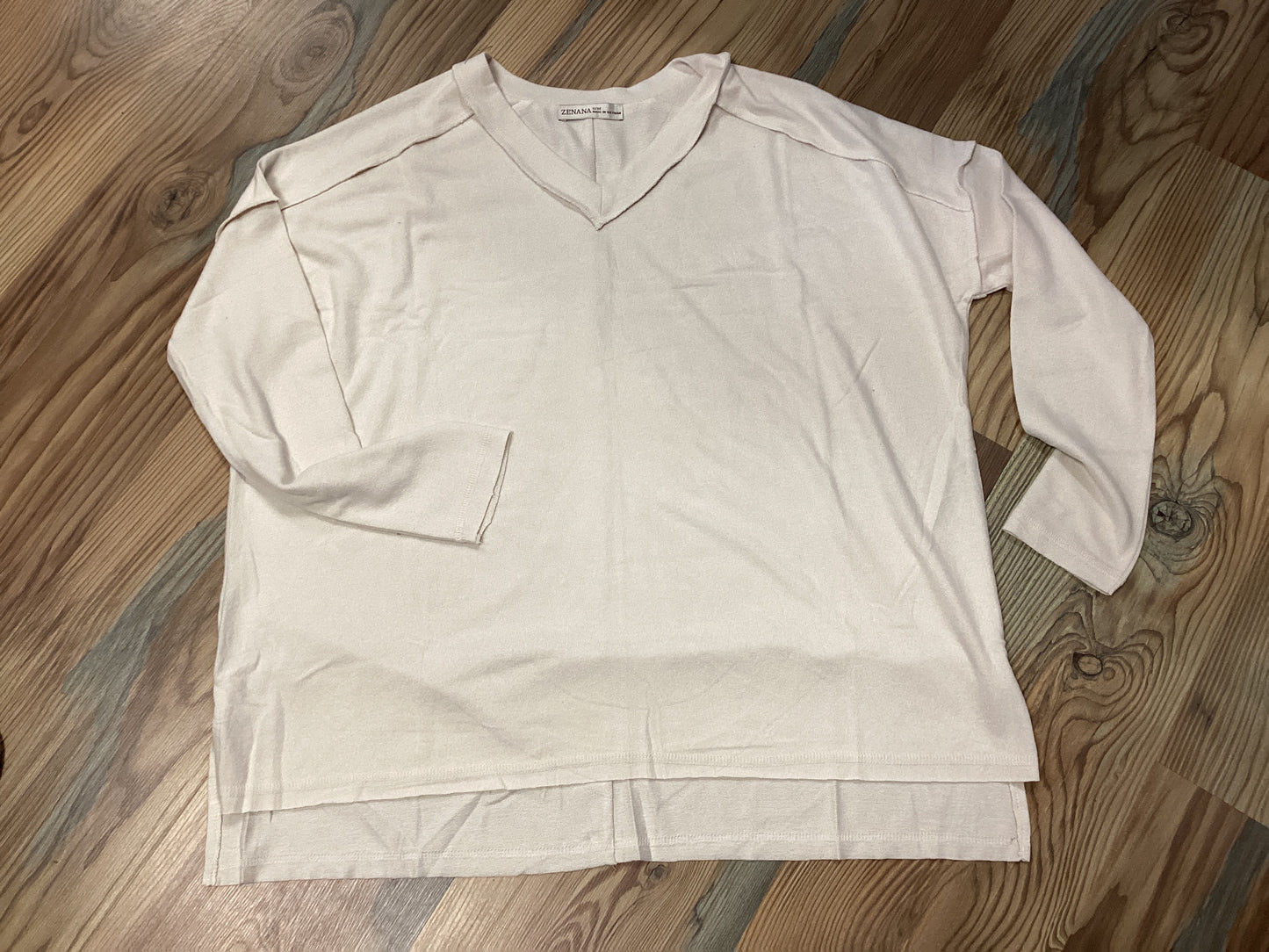Cream Softy Hacci Long Sleeve