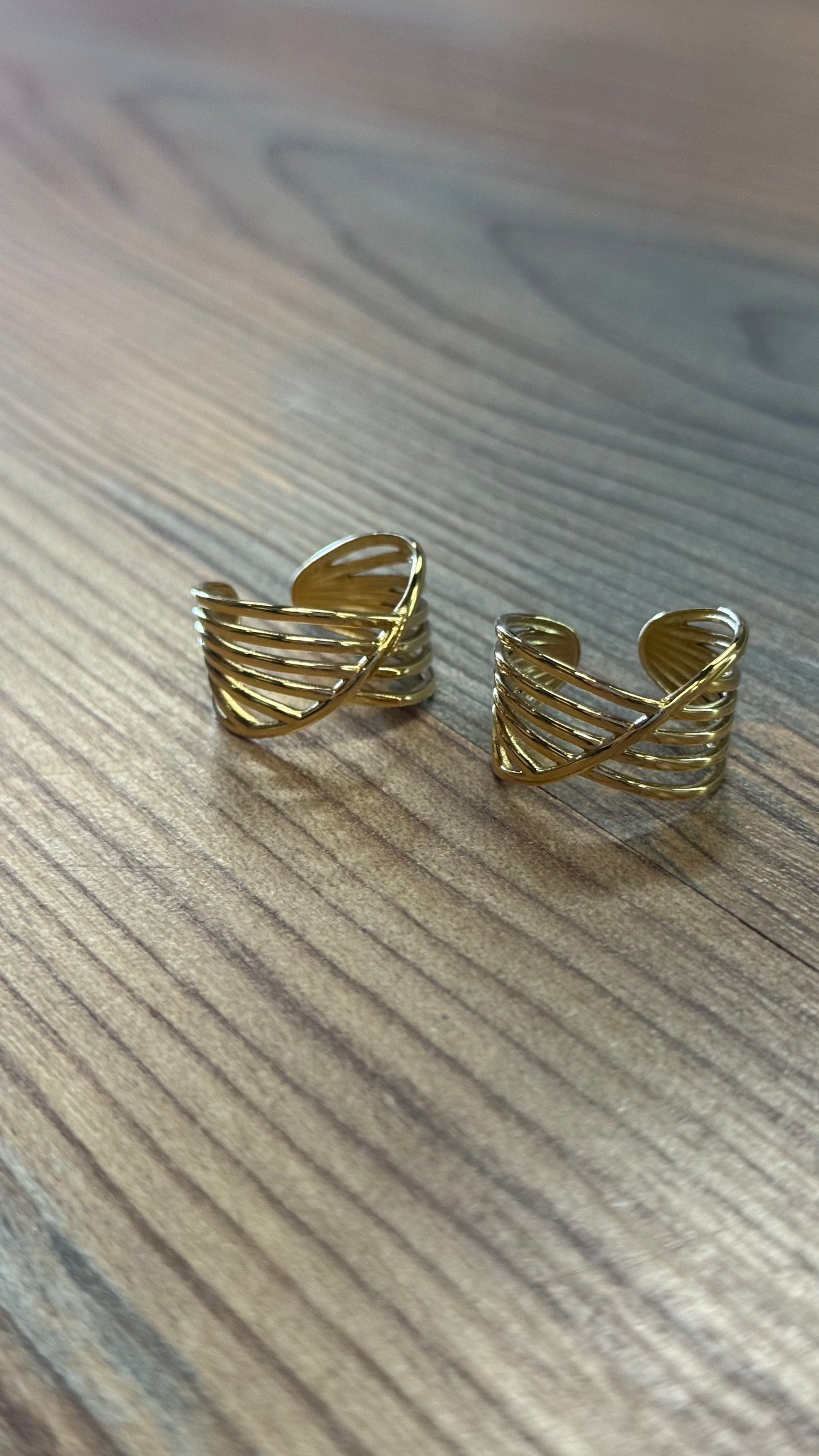 Stainless Gold Multi Layer Ring