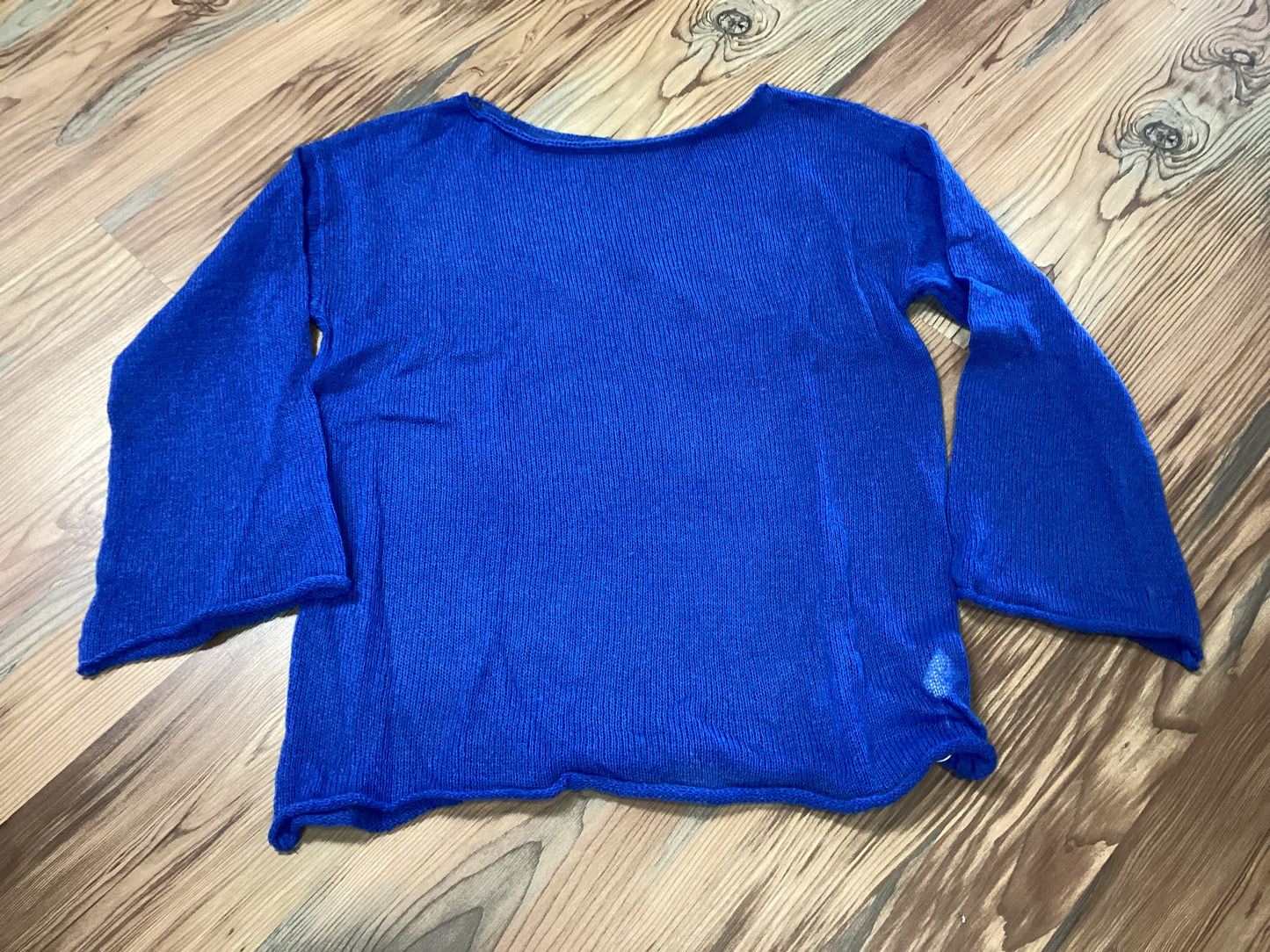 Royal Blue Boat Neck Top