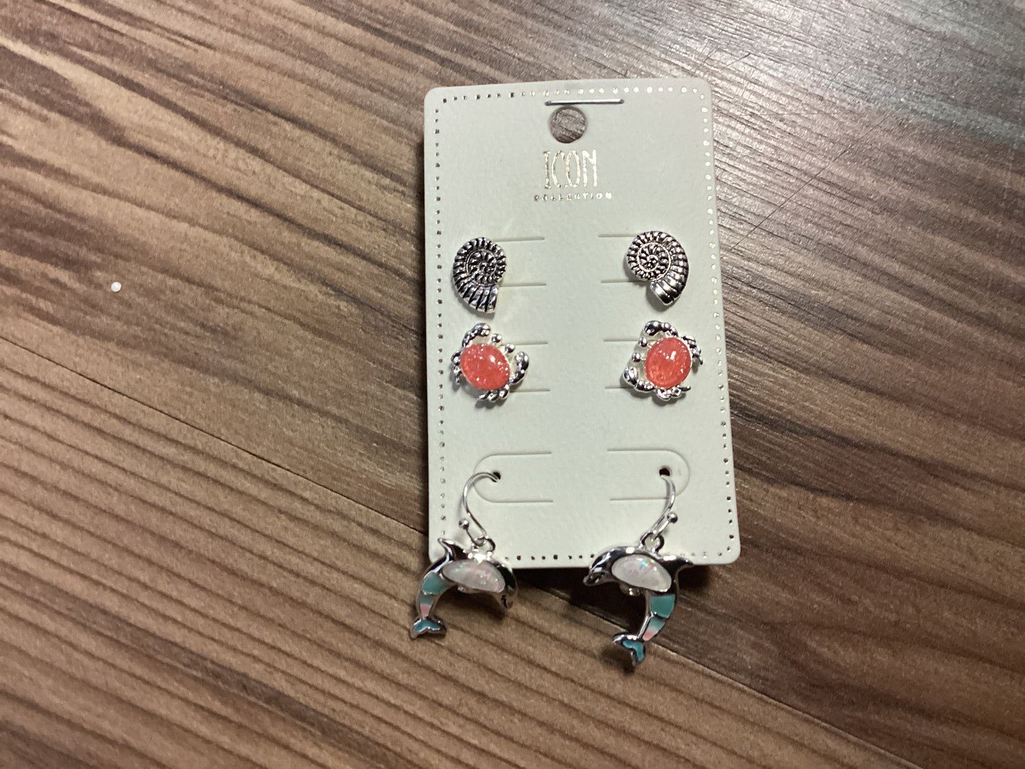 Dolphin Trio Earring Set