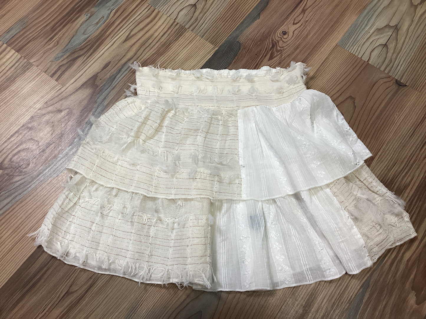 Boho Ruffle Mini Skirt