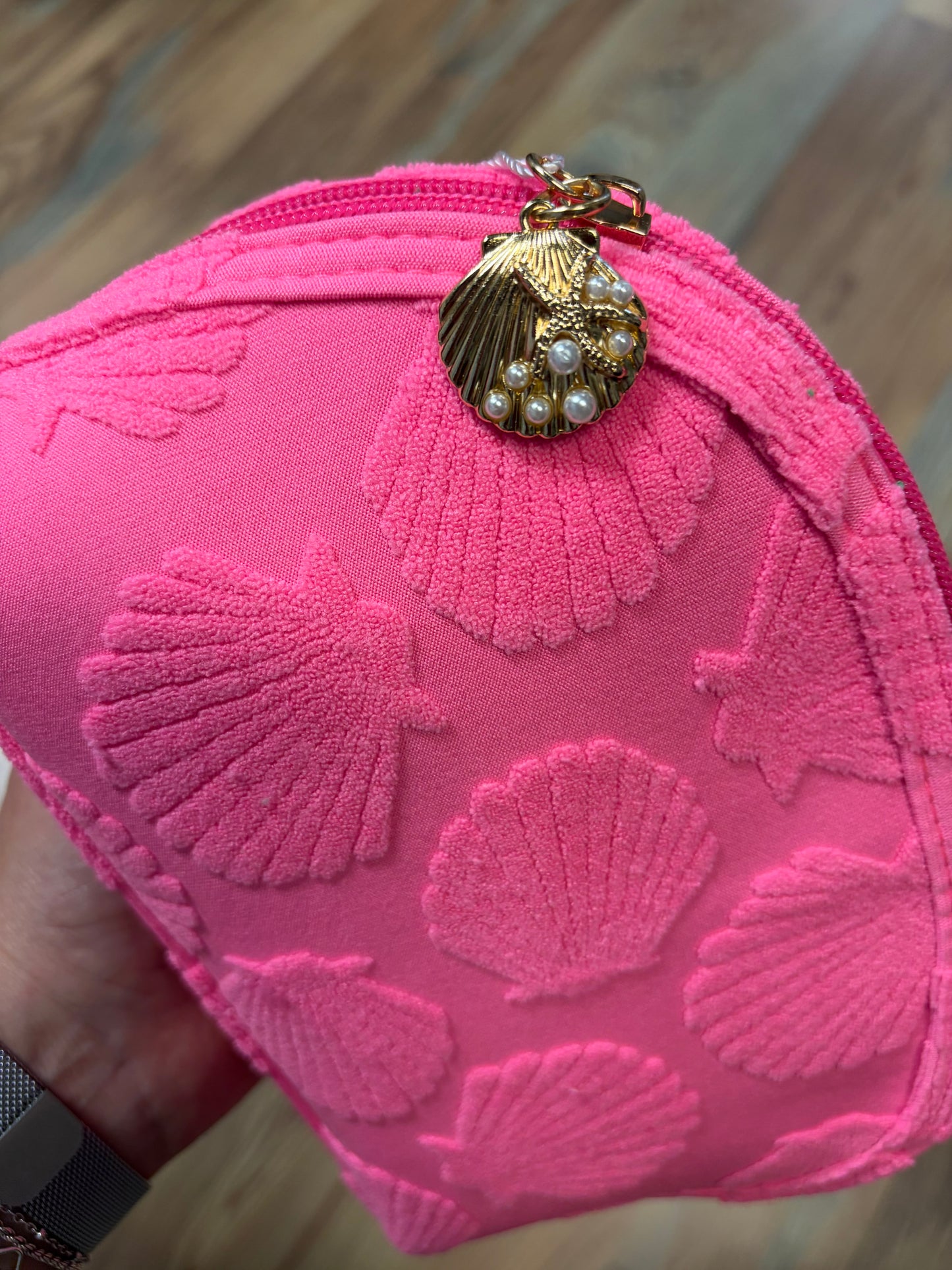 Hot Pink Seashell Pouch