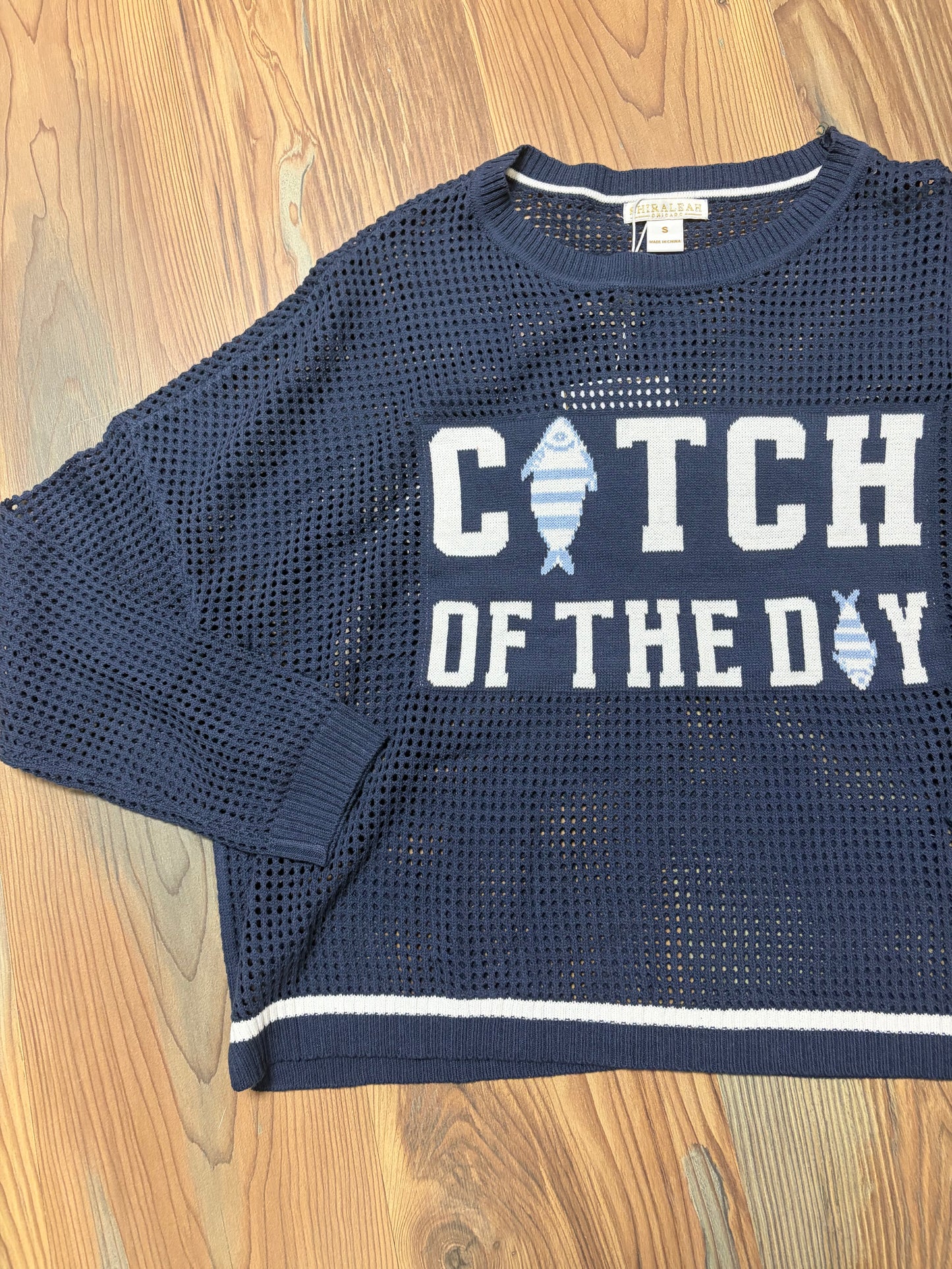 Navy Catch Of The Day Knit