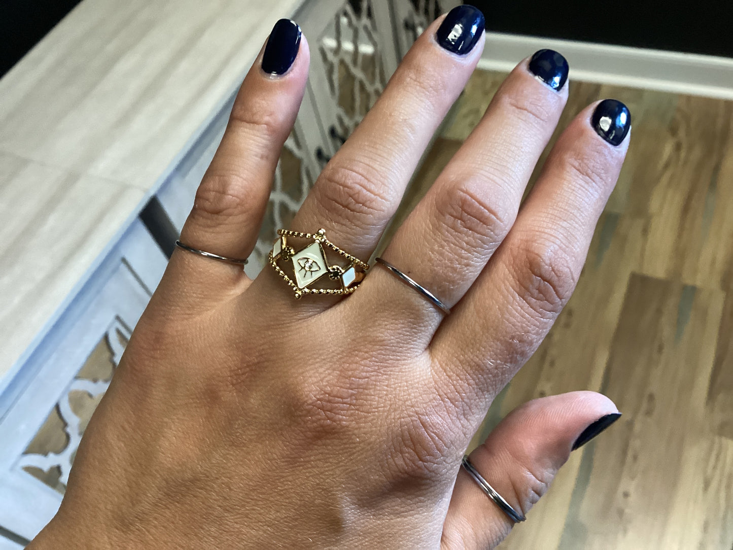 Gold Evil Eye Ring
