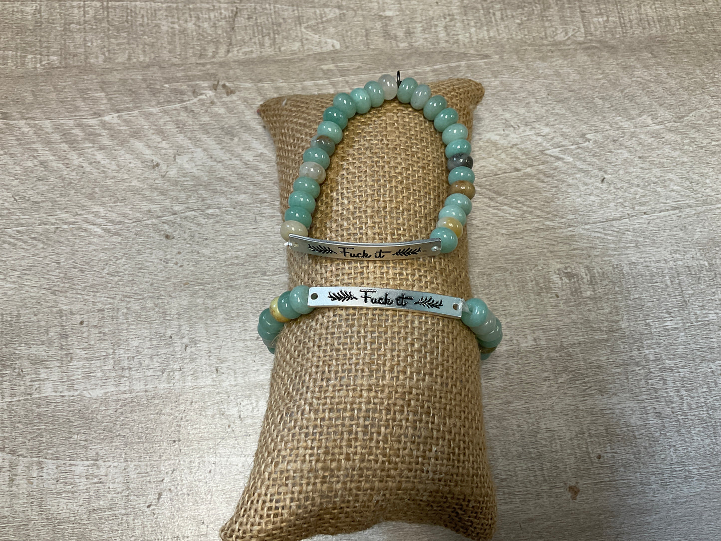 Fuck It Silver Stretch Bracelet