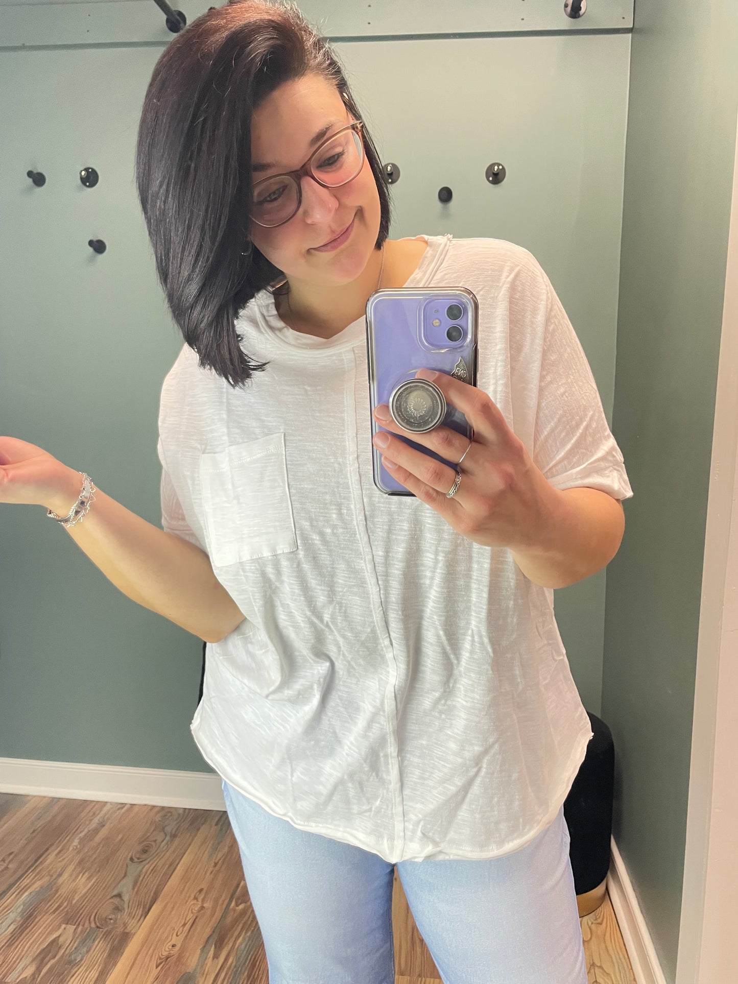 Ivory Cotton Slub Short Sleeve