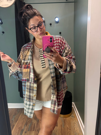 Color Block Flannel