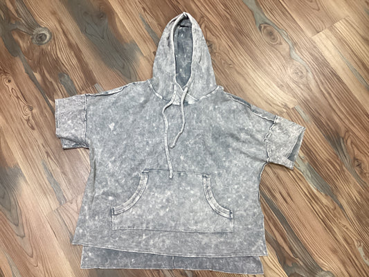 Stone Blue Mineral Wash Thermal Hoodie