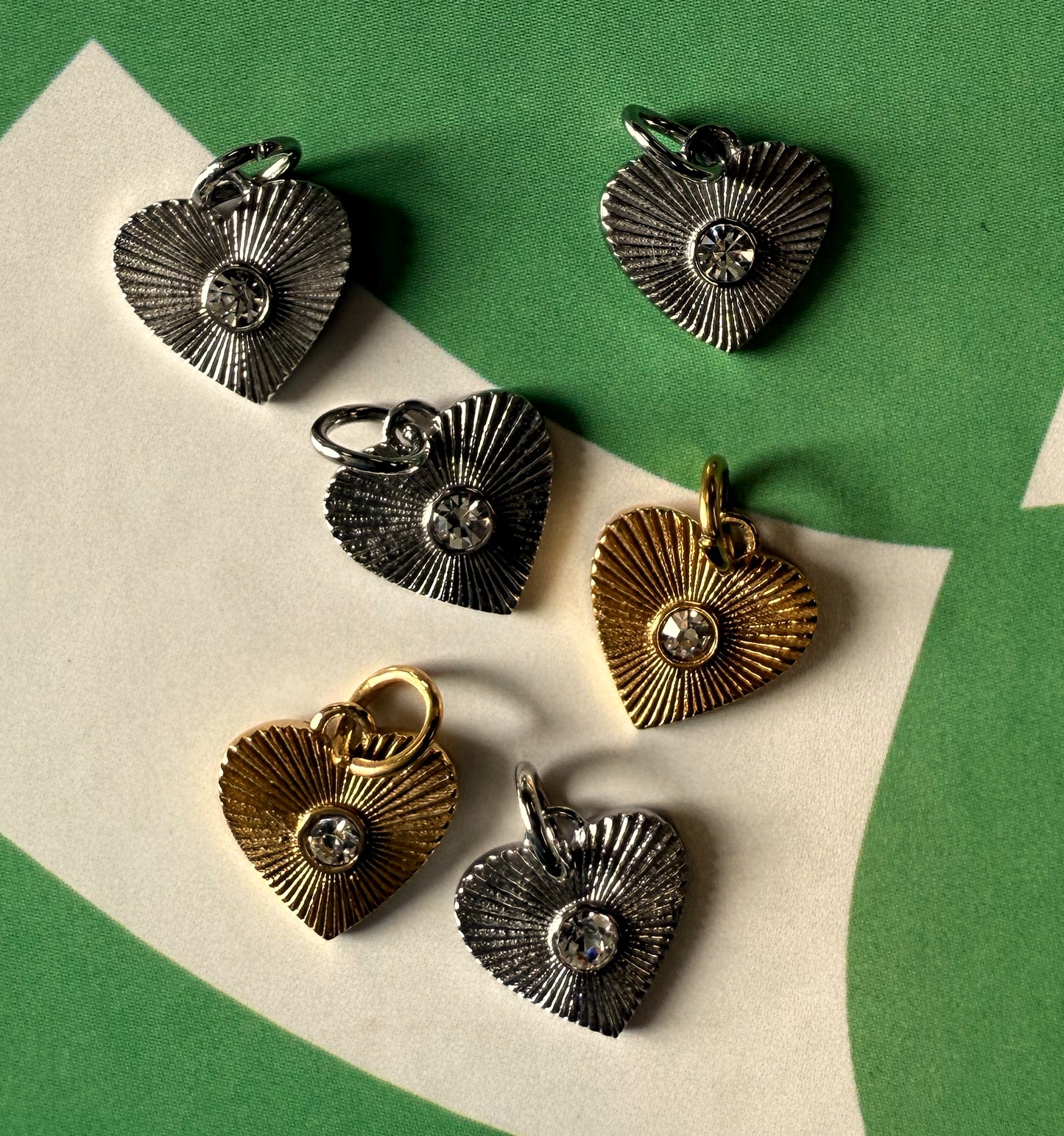 Heart Charm With ZC Stone