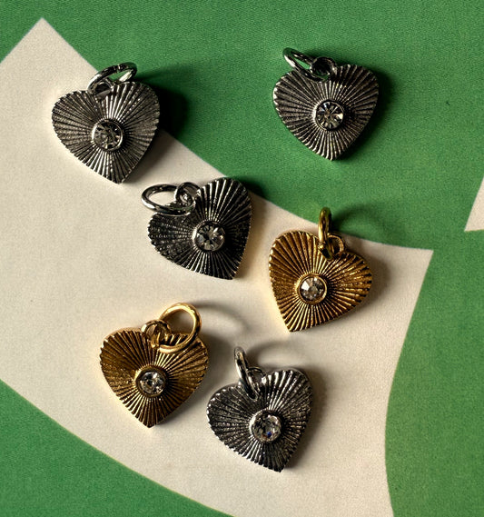 Heart Charm With ZC Stone