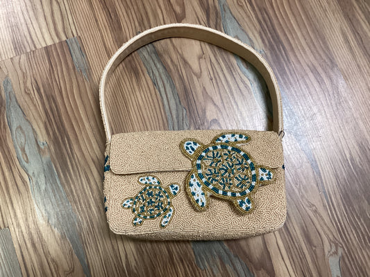 Turtle Beaded Shoulder Bag