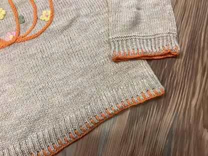 Embroidered Pumpkin Sweater