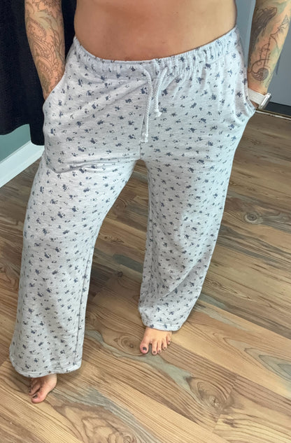 Oversized Grey Florette Sweatpants