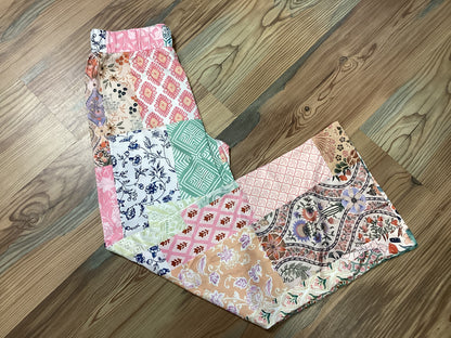Patchwork Stretch Pants