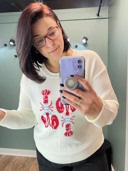 Ivory Lobster Knit