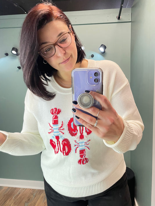 Ivory Lobster Knit