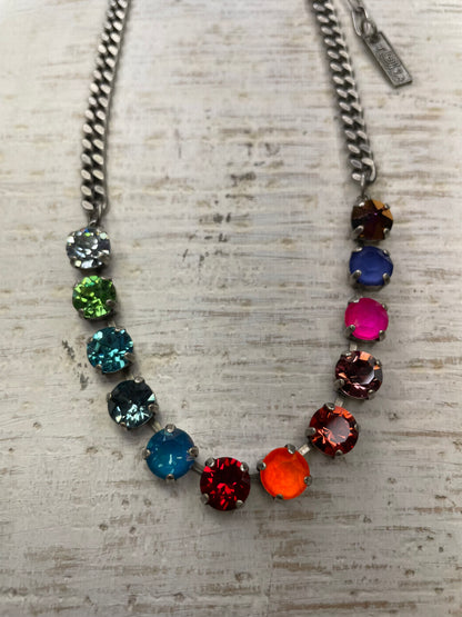 Tova Mini Oakland Necklace Watermelon Rainbow