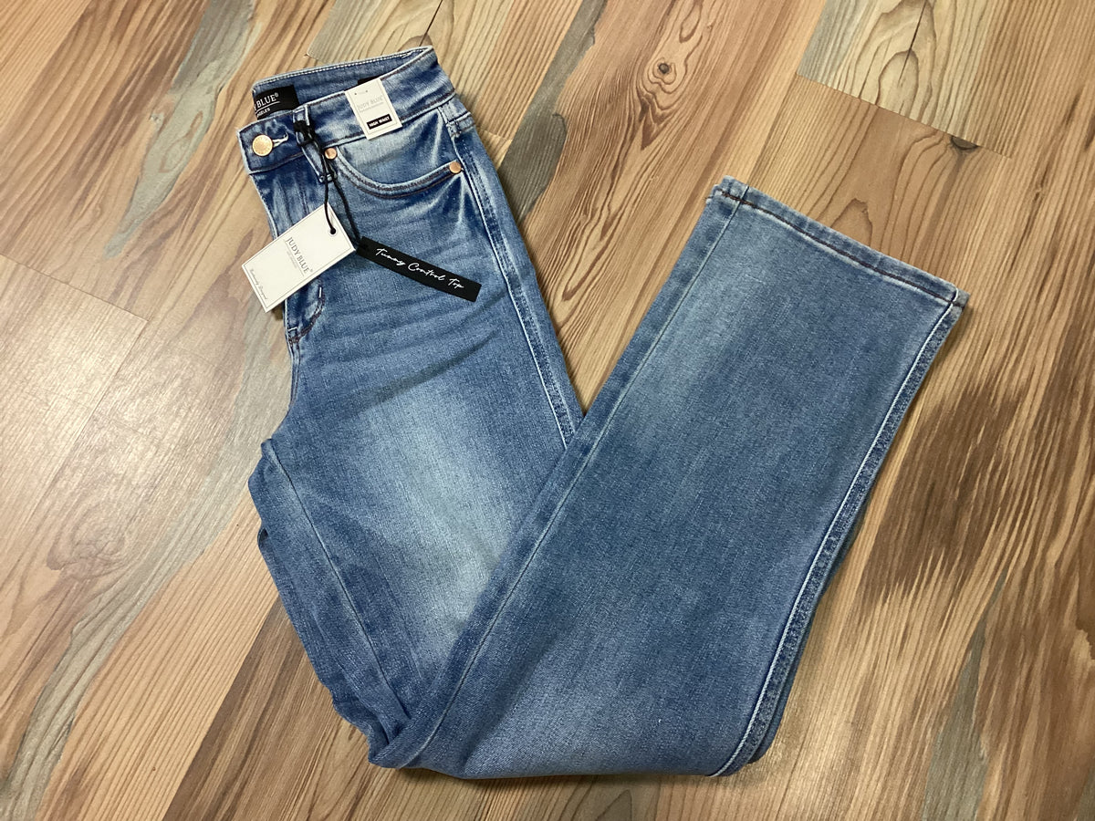 Judy Blue High Waist Light Wash Straight