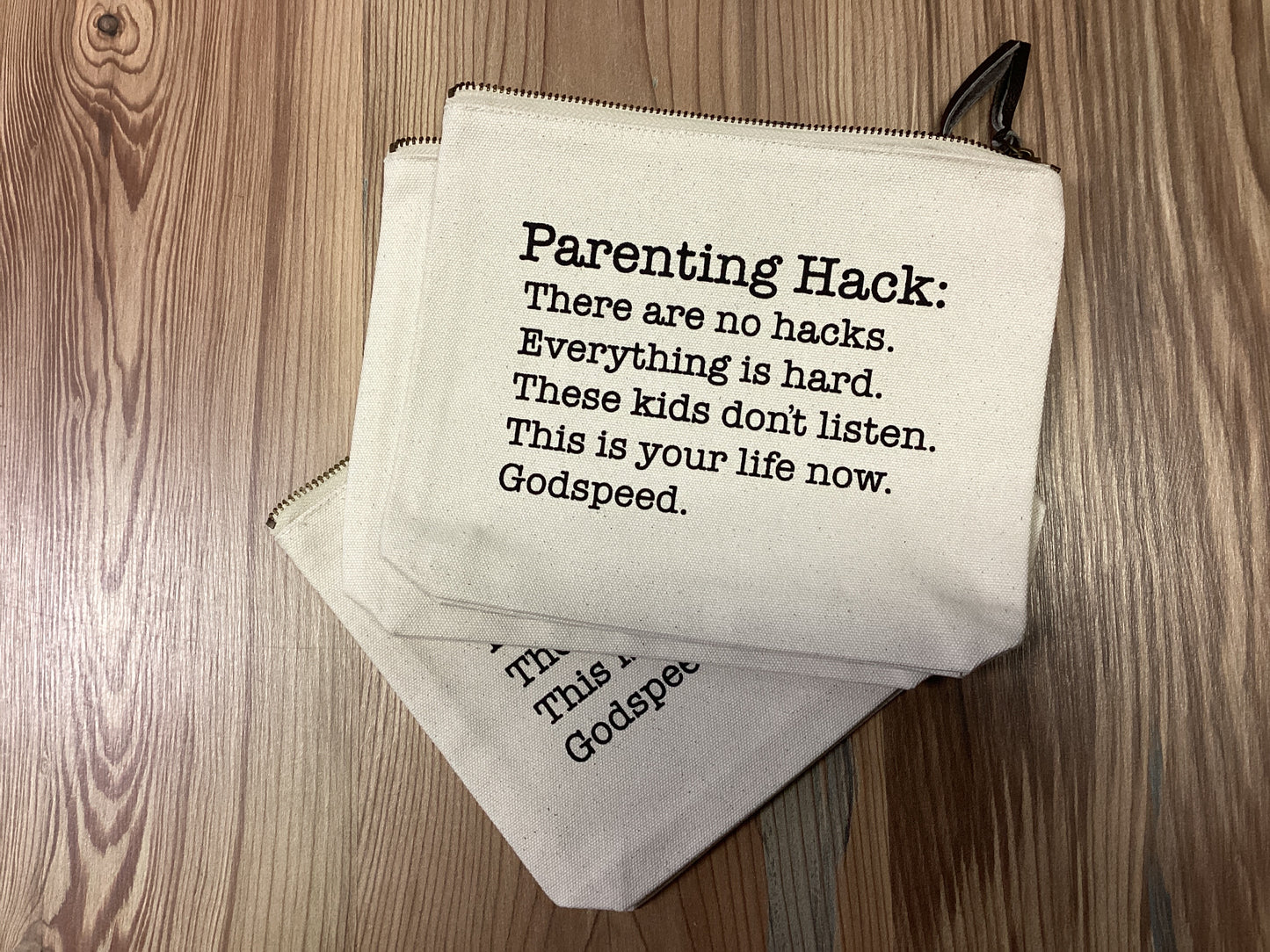 Canvas Saying Pouch
