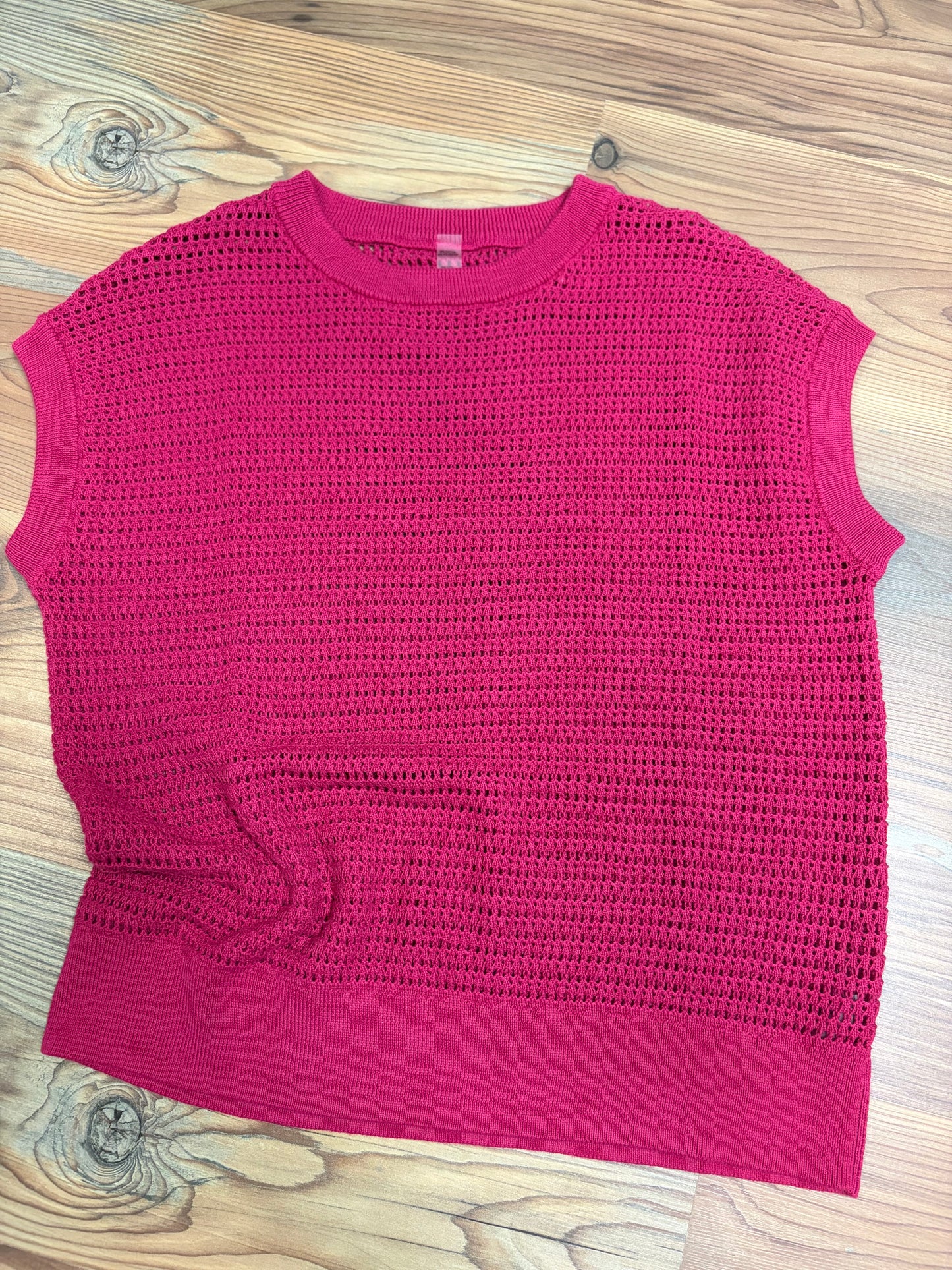 Magenta Open Knit