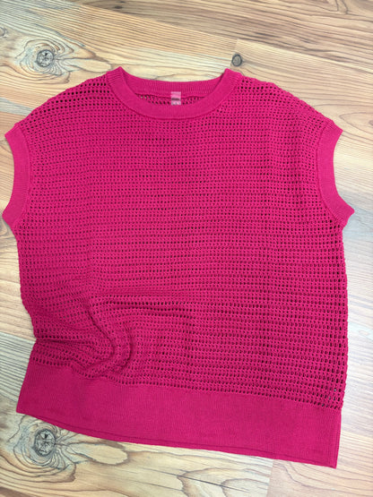 Magenta Open Knit