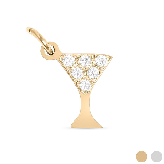 Martini Glass Charm