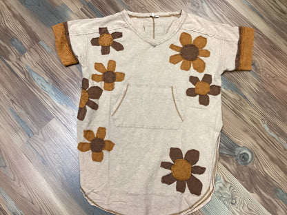 Patched Flower Tunic