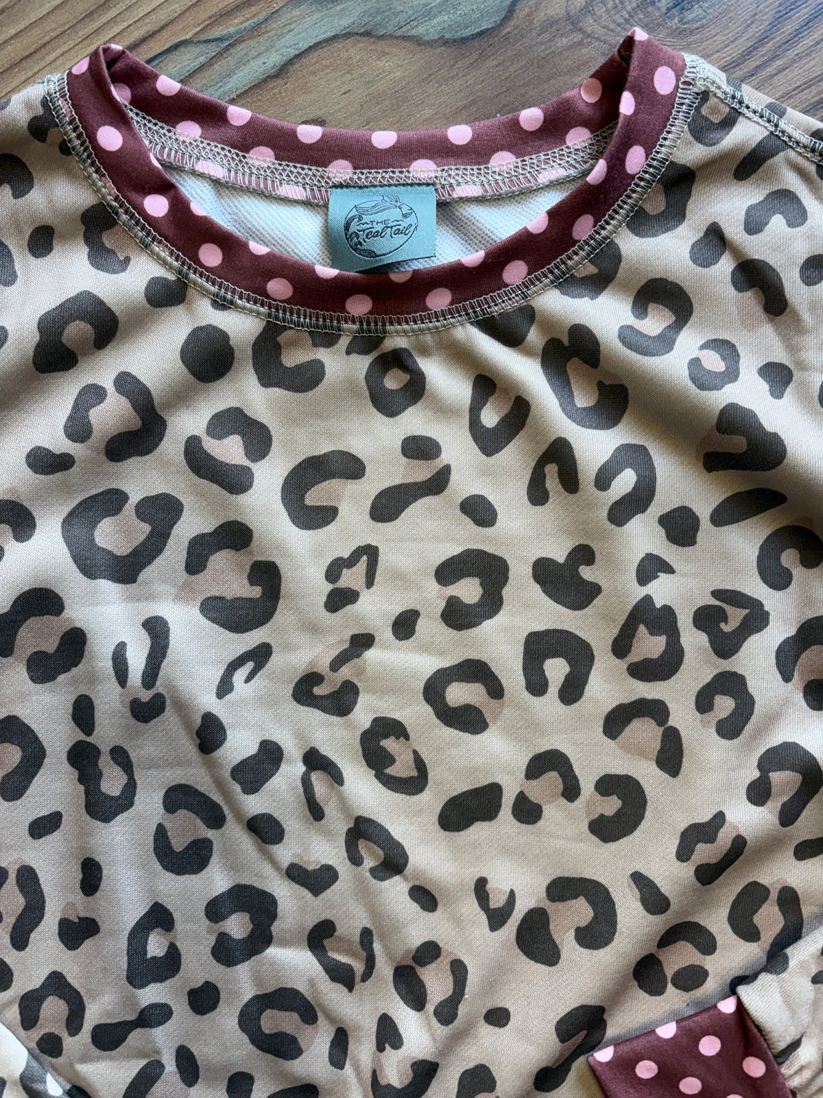 Leopard Polka Dot Long Sleeve
