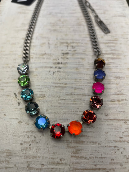 Tova Mini Oakland Necklace Watermelon Rainbow