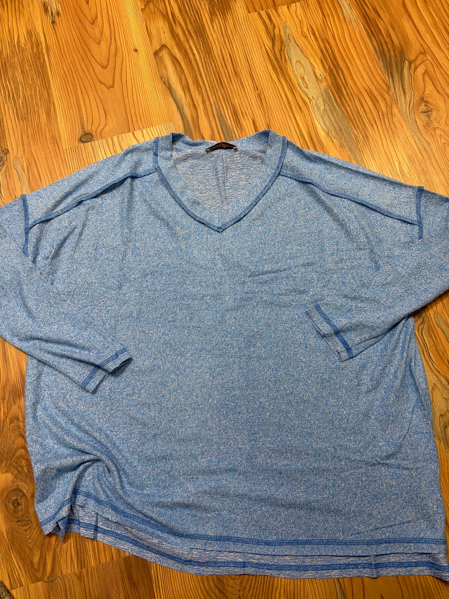 Ocean Blue Softy Hacci Long Sleeve