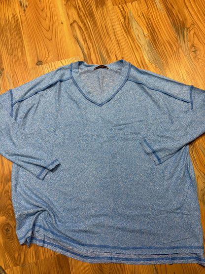 Ocean Blue Softy Hacci Long Sleeve