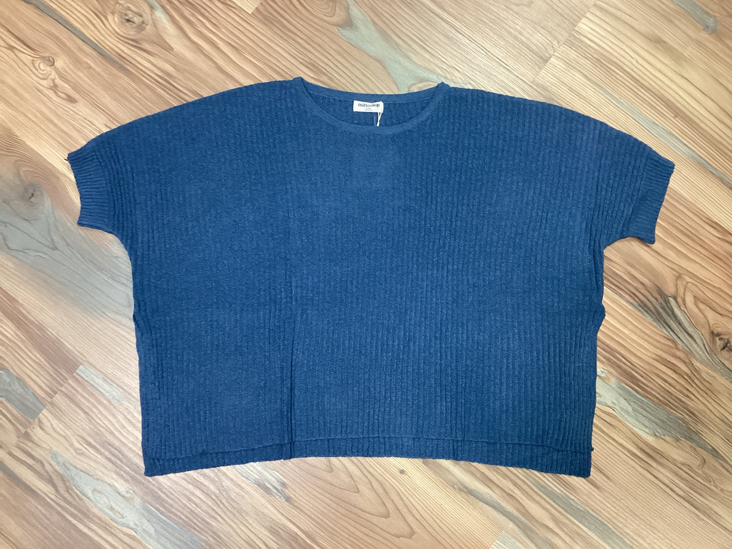 Dusty Blue Cropped Knit