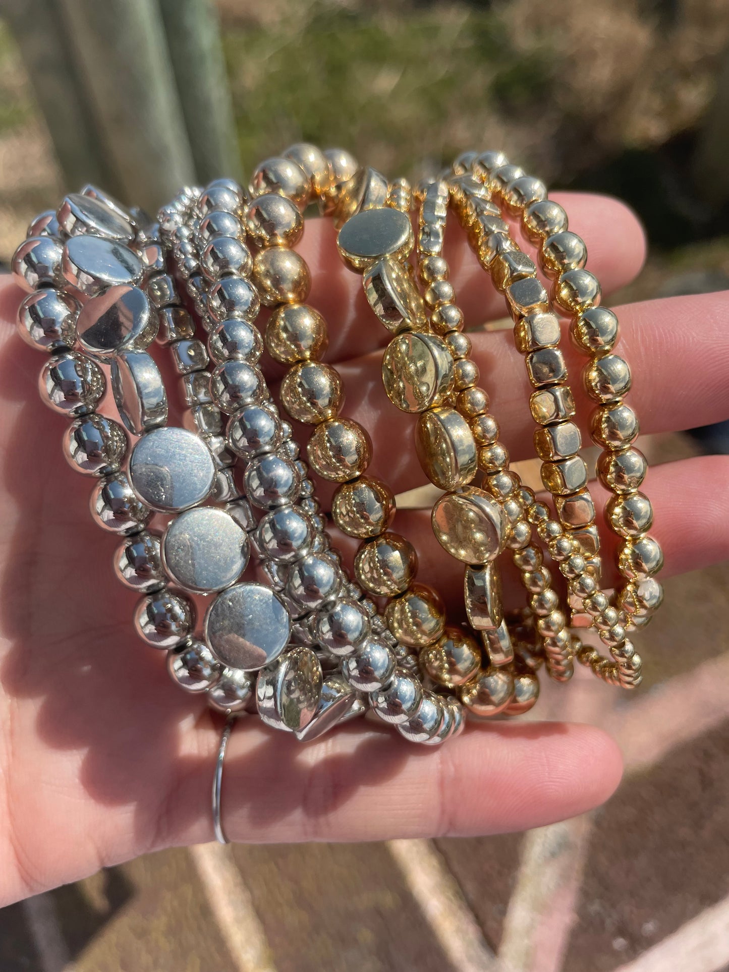 Beaded Stretch Bracelet Set