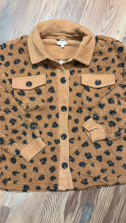 Fluffy Cheetah Shacket