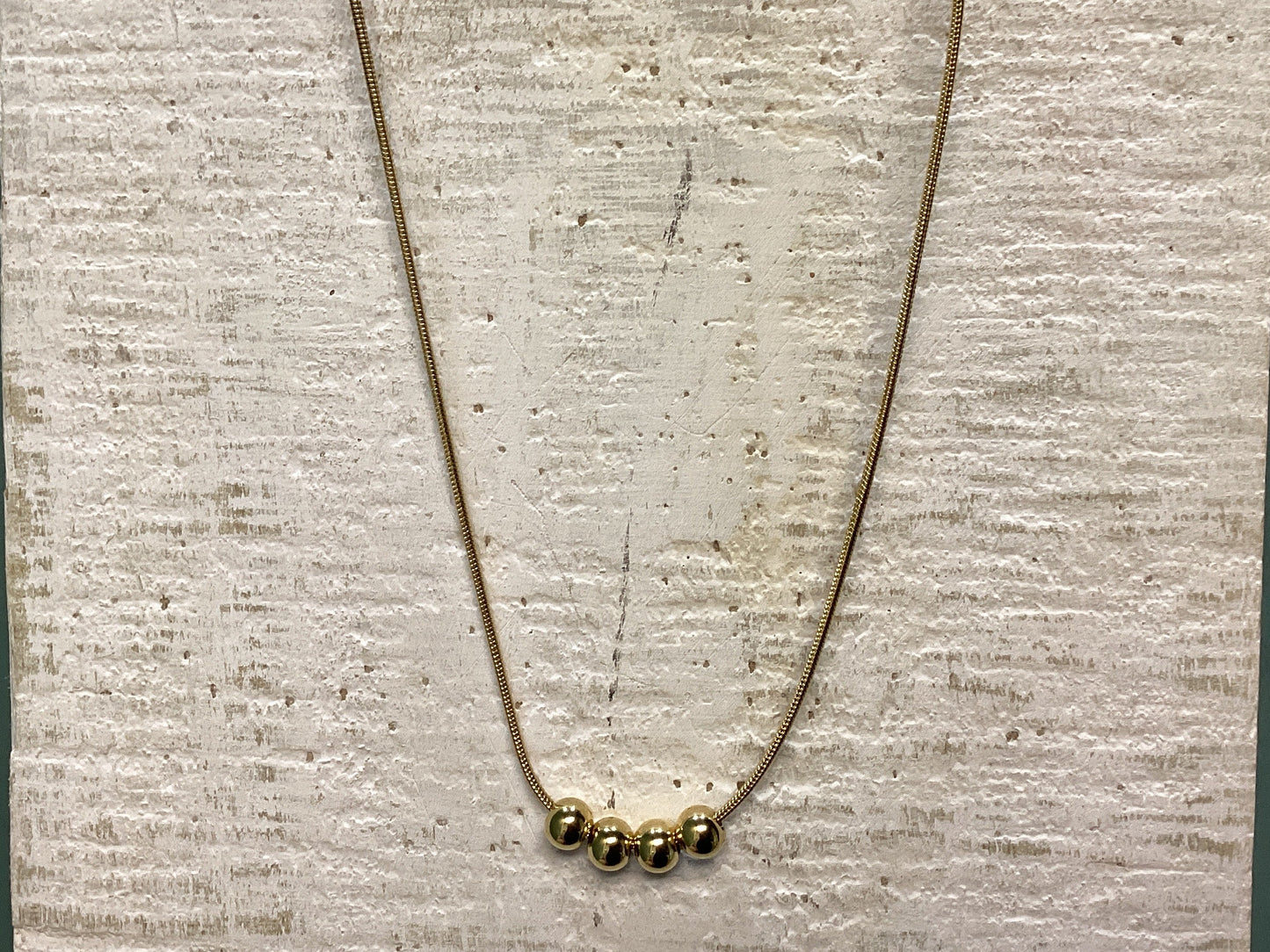 18K PVD Gold Toggle Necklace