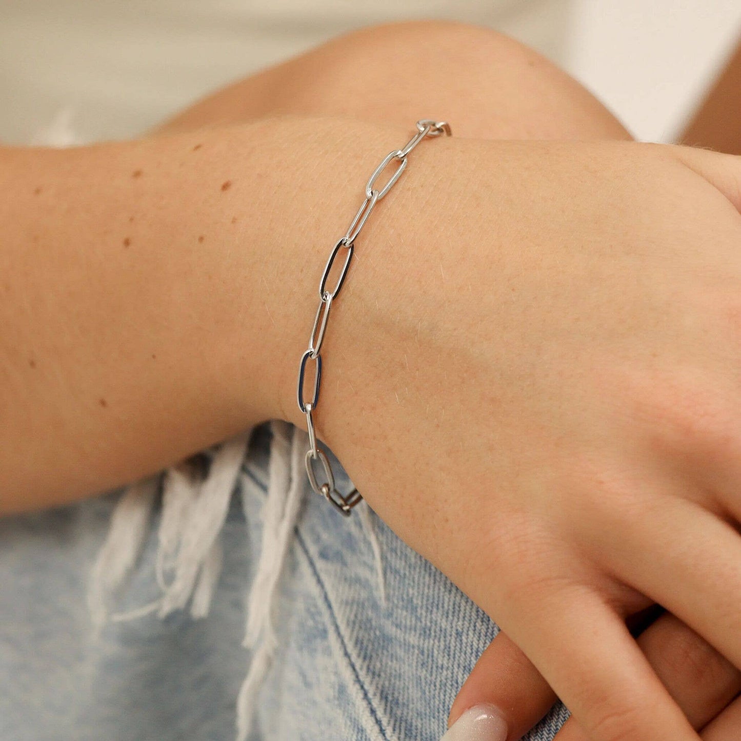 Paperclip Chain Bracelet/Anklet