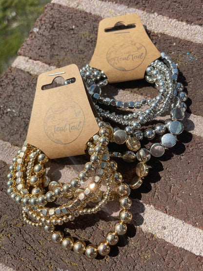 Beaded Stretch Bracelet Set