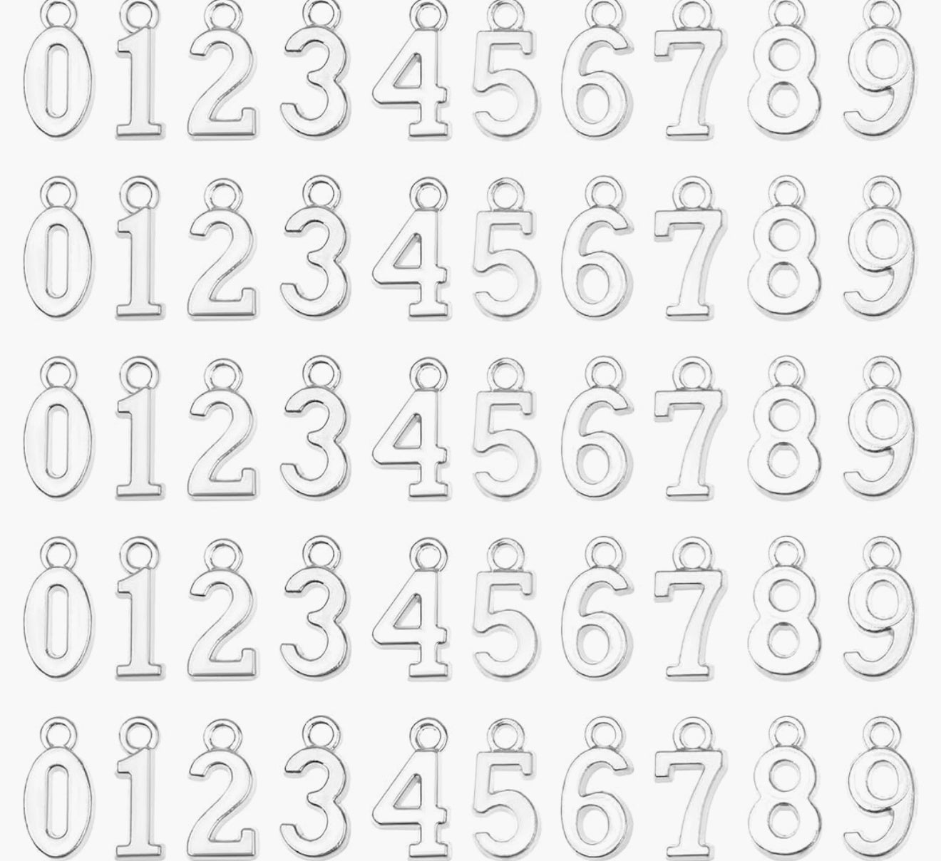 Novelty Number Charms