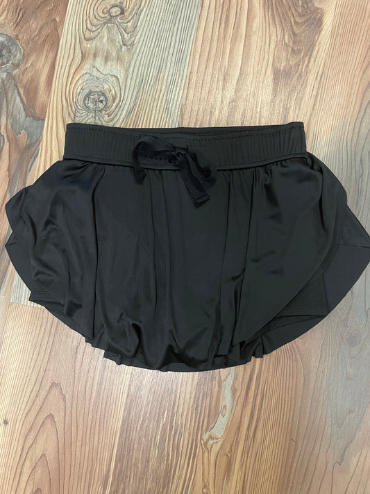 Black Ruffle Skort