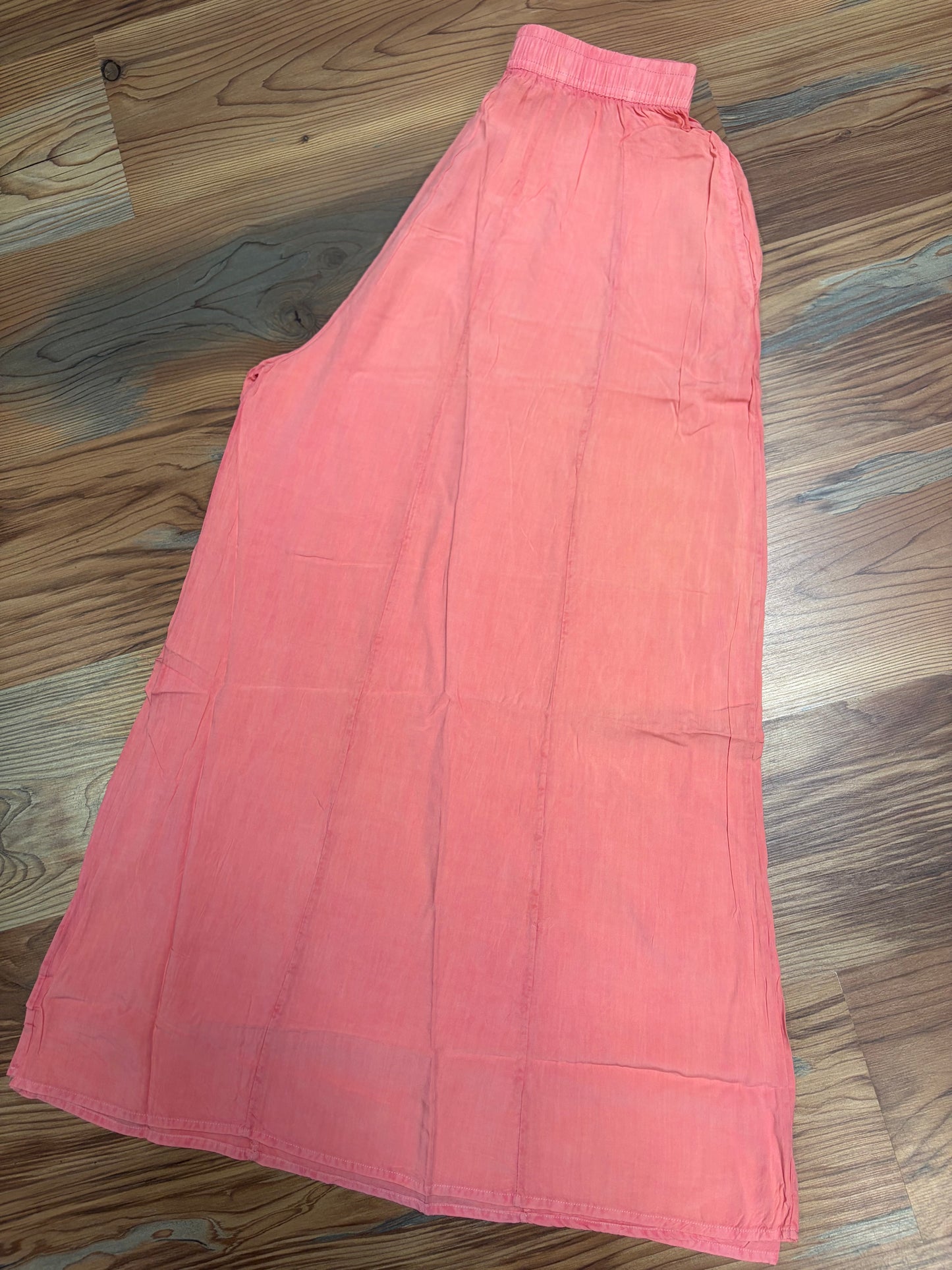 Peach Flowy Boho Pants