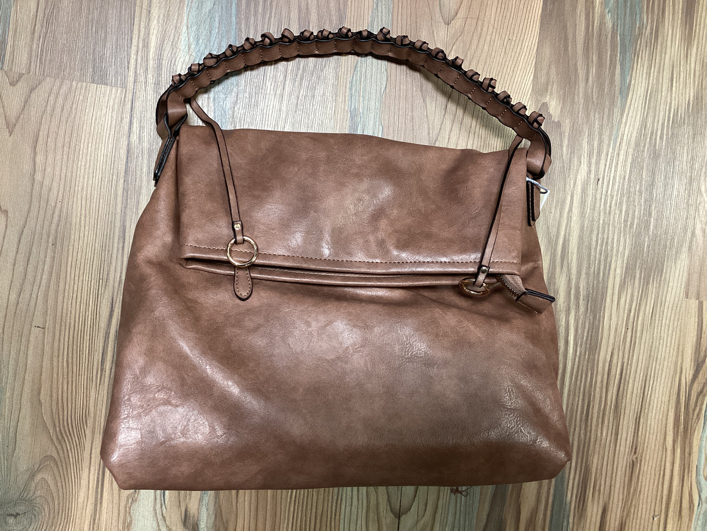 Large Mocha Hobo Bucket Bag