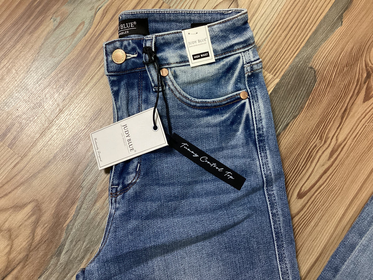 Judy Blue High Waist Light Wash Straight