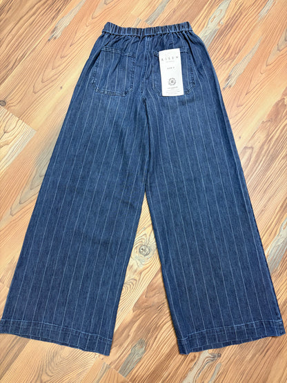Risen Stripe Wide Leg Elastic Waist