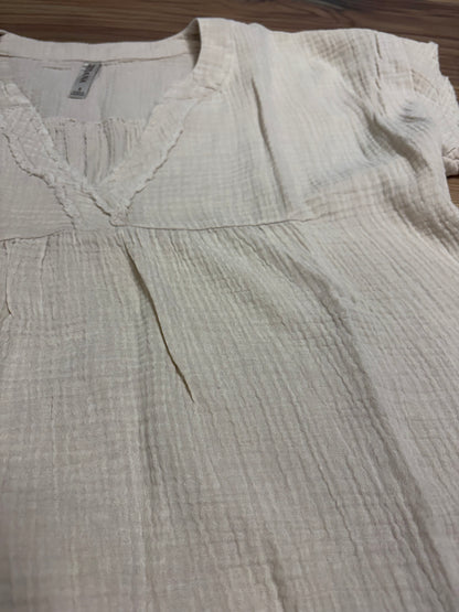 Beige Babydoll Top