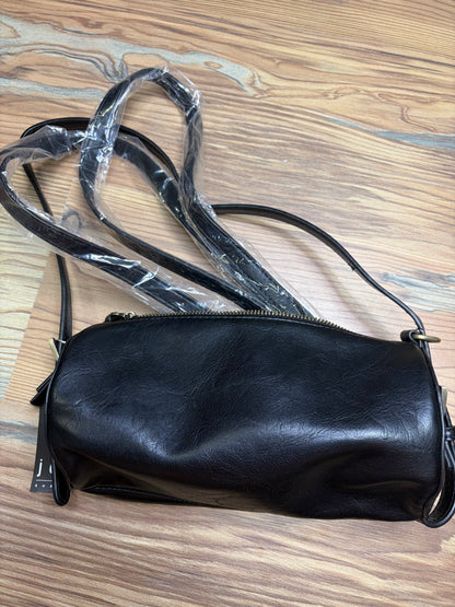 Black Barrel Shoulder Bag